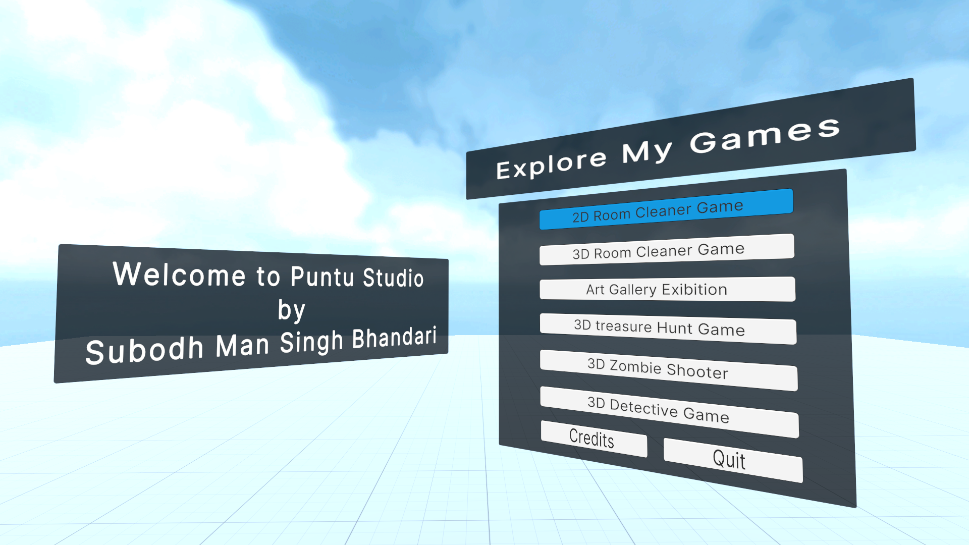 Mini Game Pack Main Menu